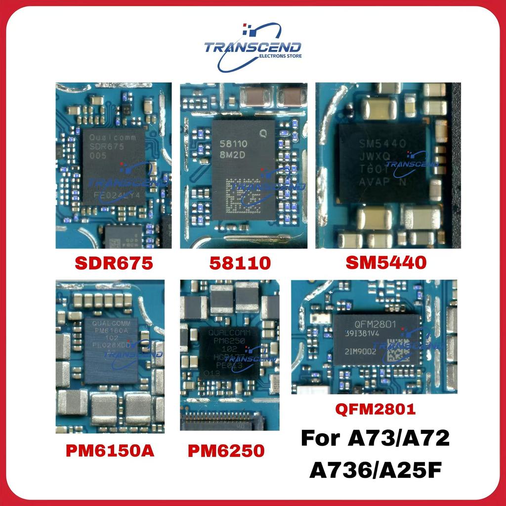 5pcs pm6250 pm6150a sm5714 charger SM5440 SM3010 58110 QDM3870 QFM2801 WCD9380 SDR675 WCN3988 IC สํา
