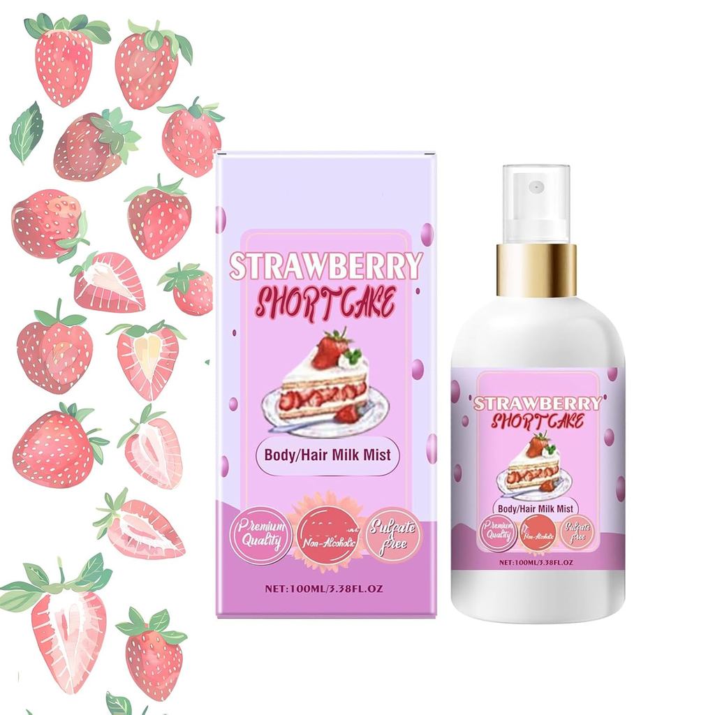 Vanilla Cream Puff Body Milk Mist, Body Milk Mist Vanilla, Body Milk Lotion Spray