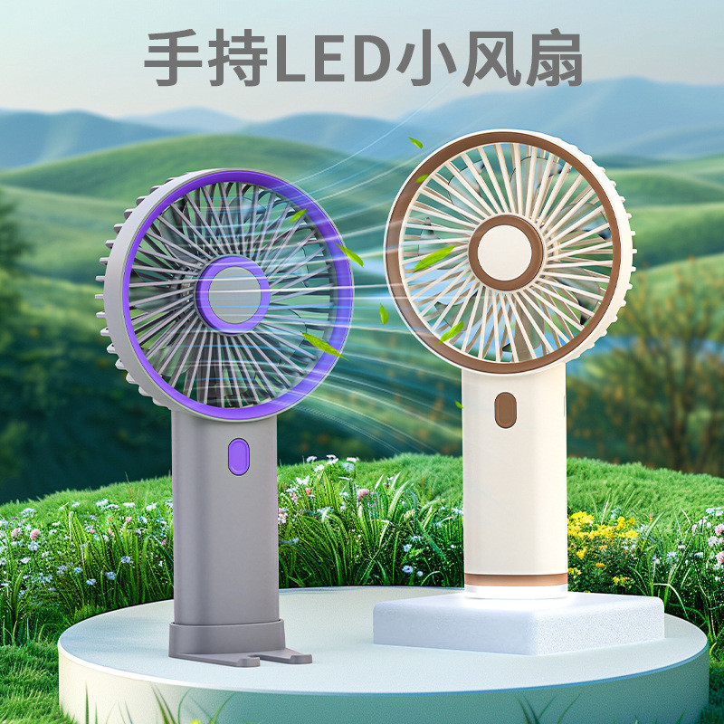 Simple handheld small fan holder desktop outdoor p Ovel Alarge Mini Retro Retro Retro Retro Retro Re