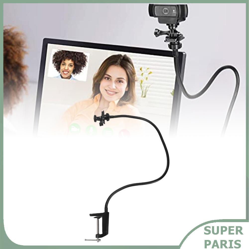 Superparis Superparis Wisoqu เว็บแคมขาตั้ง Gooseneck Mount แขนสกรู 1/4 นิ้ว 360 ลูกหมุนสำหรับ C922 C