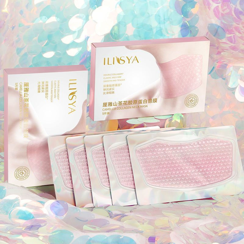 New Product#ILISYA Camellia Neck Mask Official Flagship Store Genuine Neck Wrinkle Patch Neck Care N