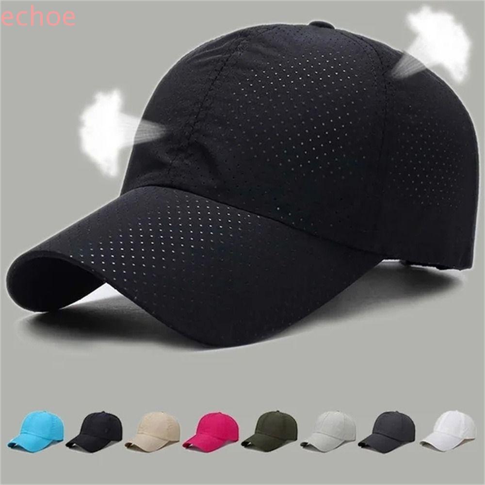 ECHOEDGE หมวกเบสบอล, Quick Dry Breathable หมวกกลางแจ้ง, ผู้ชายผู้หญิง Snapback ป้องกันรังสียูวีบางตาข่ายหมวกกีฬากอล์ฟเทนนิส – โปรปัง