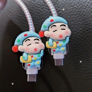 ฝาครอบป้องกันสายเคเบิลข้อมูล,สไตล์การ์ตูนน่ารัก,เข้ากันได้กับ หัวชาร์จแบบชาร์จเร็ว ตัวป้องกันงกัน