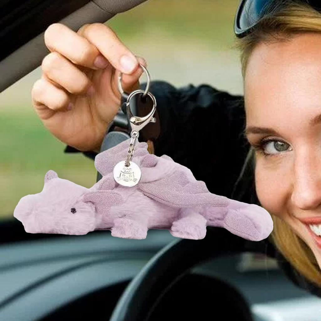 For jellycat Dragon Stuffed Animal Keychain Cute Stuffed Animal Plush Toy Keychain Backpack Decorati