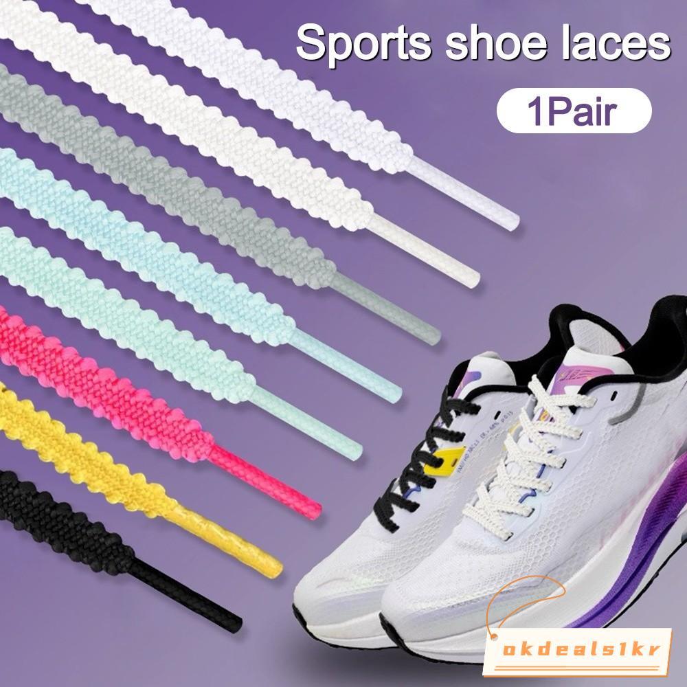 รองเท้าผ้าใบอุปกรณ์เสริม โพลีเอสเตอร์แบนยืดหยุ่น 120 ซม., สีสันหลากหลาย เหมาะสำหรับกีฬาและแฟชั่น