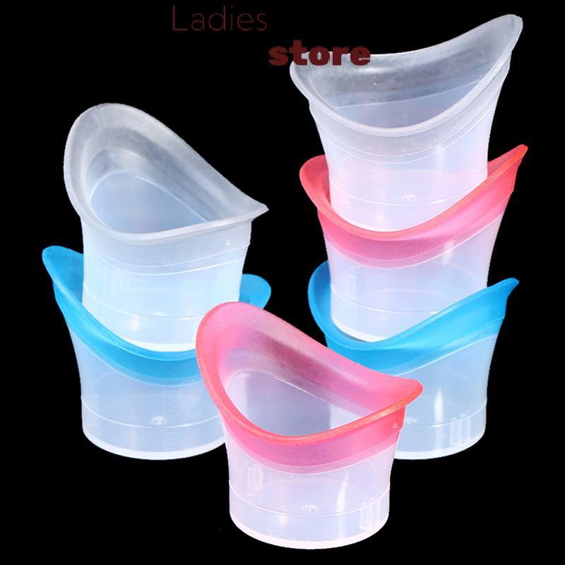 KTH 2 ชิ้น Eyewash ถ้วยซิลิโคน Resuable Soft Eye Bath Cup Eye Wash Cup Hot