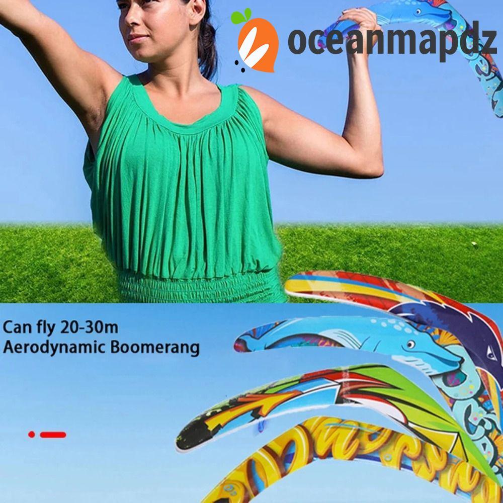 OCEANMAPDZ Flying Boomerang ของเล่น, Profesional Interactive V Shaped Boomerang, Flying Discs Return