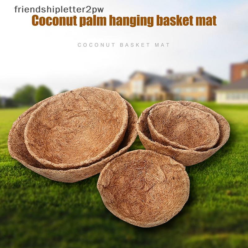 (แฟน) เส้นใยมะพร้าวธรรมชาติ Liners Thi Coconut Liners สําหรับ Garden Planters รอบแขวนตะกร้าปลูก Line