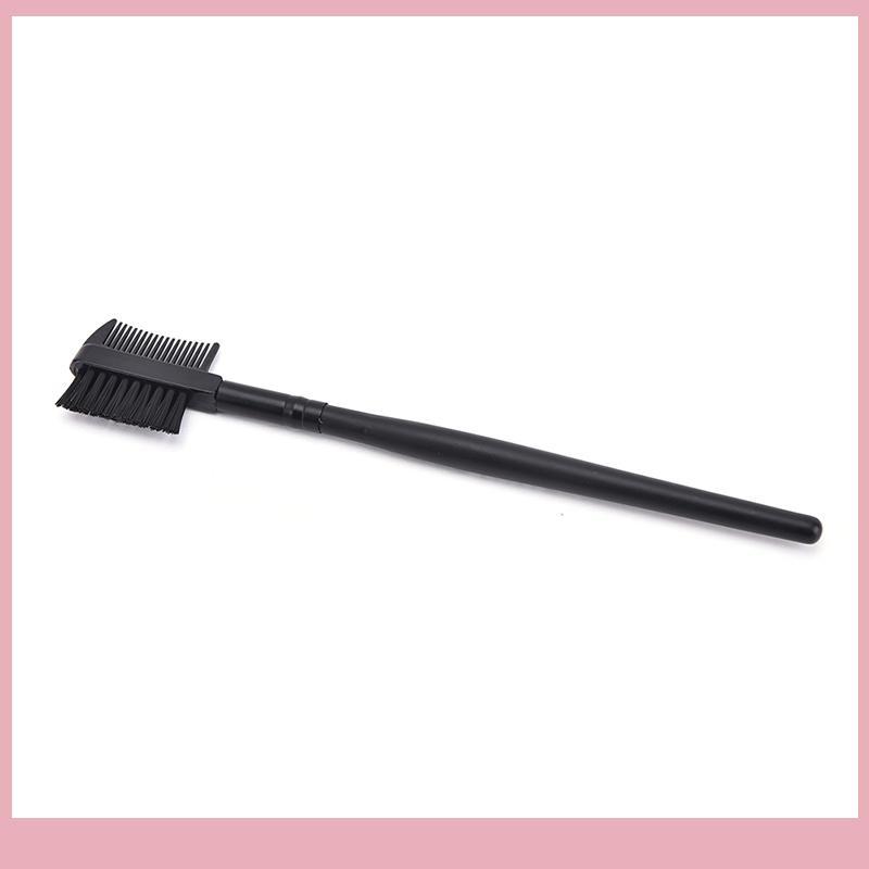 สาว 2 in 1 Eyebrow Eyelash Dual-Comb Extension แปรงเครื่องสําอางแต่งหน้า Tool1z null