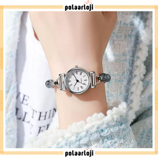 PA Jam Tangan Serut Mewah Gelang Serut Wanita Analog Quartz Adjustable Anti Air Rantai Stainless Steel Diamond Fashion RM267