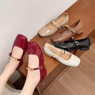 รองเท้าคัชชูรองเท้าผู้หญิงน่ารัก รองเท้าใส่ลำลองหุ้มส้นรองเท้าผู้หญิงมาใหมCK64