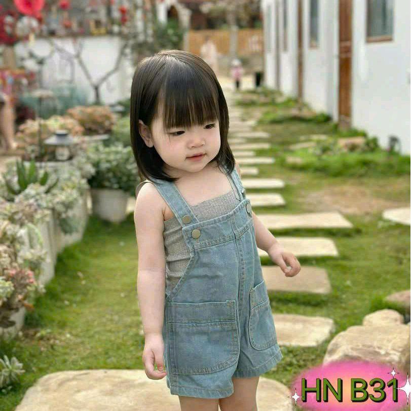 7-22kg_Jean Overalls Set พร้อมเสื้อคลุมสีเทาสําหรับเด็กผู้หญิง77