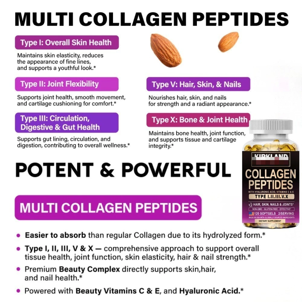 KIRK Multi Collagen Peptides Type I II III V X thumbnail 4