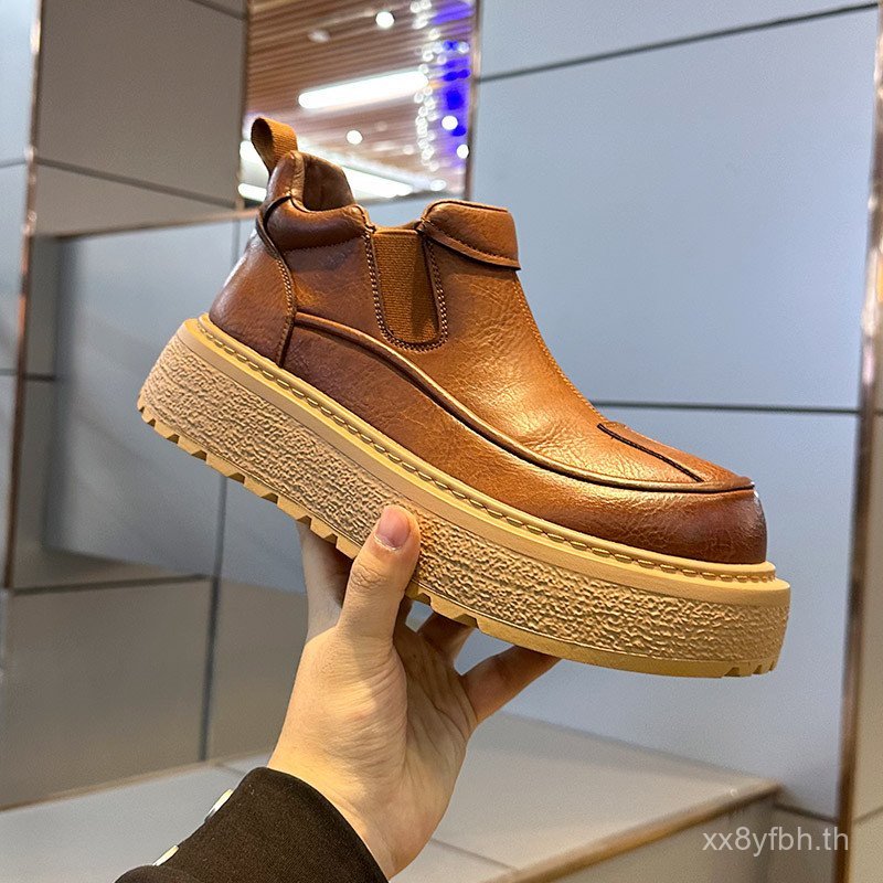 Xinhai Thick-Soled รองเท้าบูทมาร์ตินอินเทรนด์เครื่องมือ