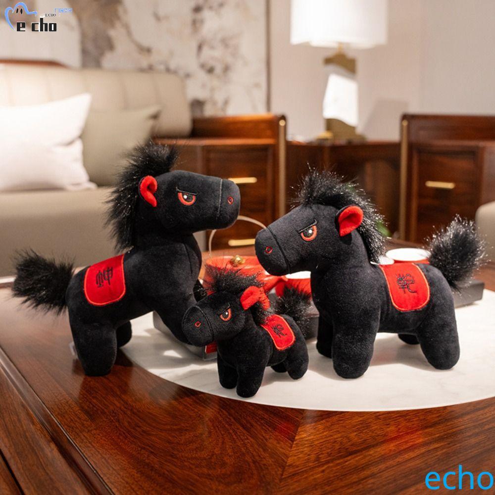 PIVOT ตุ๊กตาม้า, ตุ๊กตามาสคอตสร้างสรรค์ตุ๊กตาสัตว์ตุ๊กตา, โชคดีน่ารักปุย Kawaii การ์ตูน Steed ตุ๊กตา