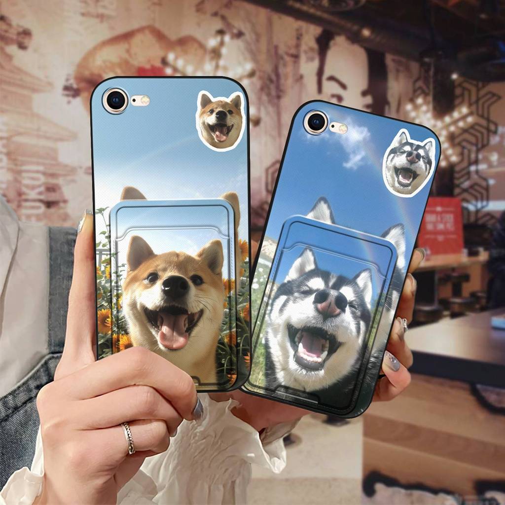 ใส่รูปภาพรวมทุกอย่างขอบ Apple iphone 7/8/SE 2020/2022/SE2/SE3/ip7/ip8 เคสโทรศัพท์อินเทรนด์ Soft Case