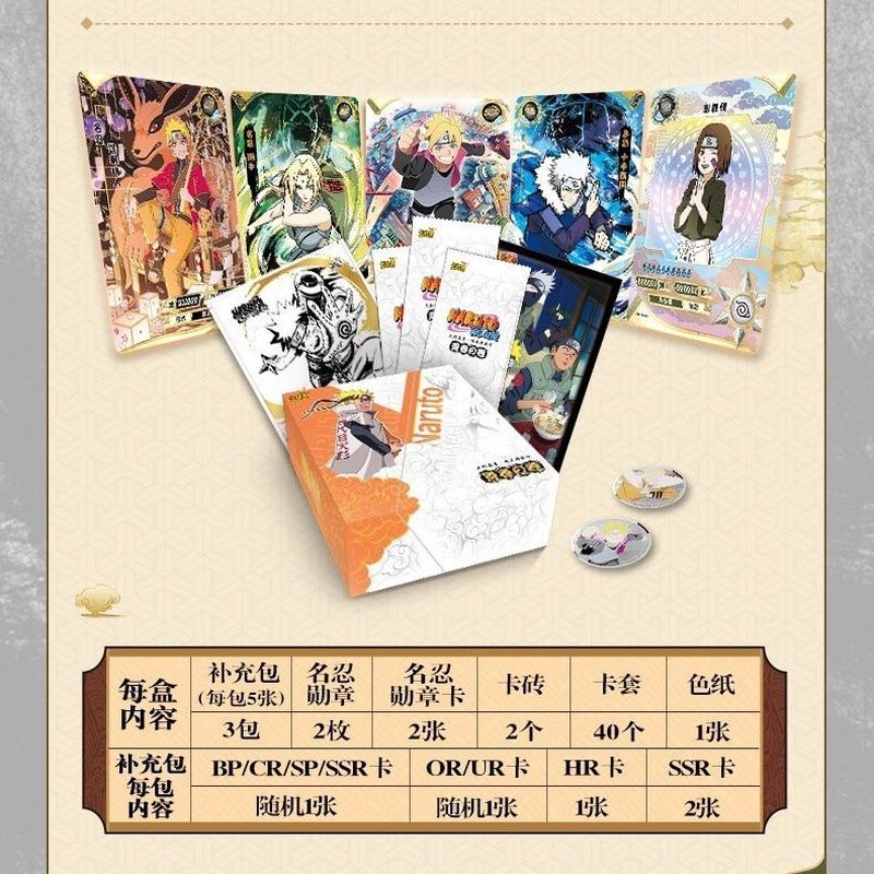 [6.1 Gift Box Scroll of Youth] Card Tour Naruto [Unboxing Box] Trading Card Mystery Box q