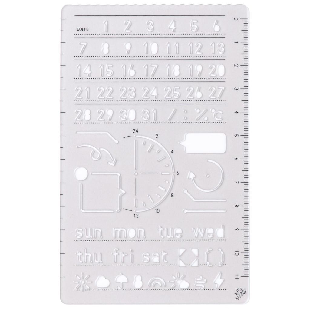 Iroha Publishing SUNNY TEMPLATE Planner Ruler 【LOG&LIST】LSZ-04  
Iroha Publishing SUNNY TEMPLATE Pla