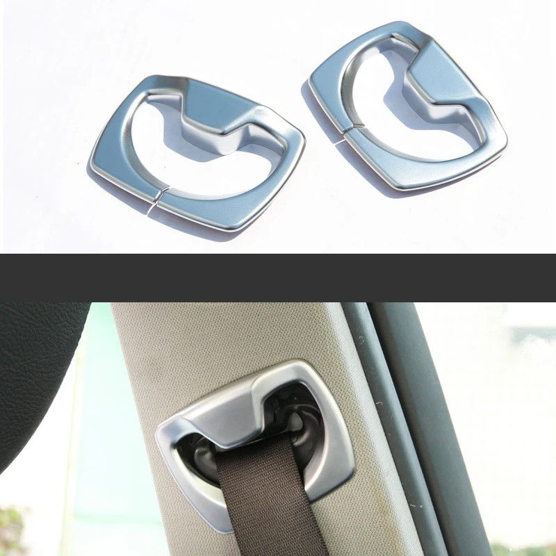 Car styling seat belt frame silver decorative frame for BMW 3/4 series 3GT F30 F31 F32 F33 F34 F36 i