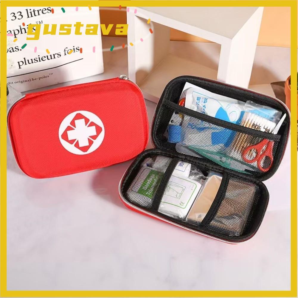 GUSTAVA First Aid Bag, EVA Multilayer Pockets Emergency Medical Bag, Waterproof Multifunctional Medi