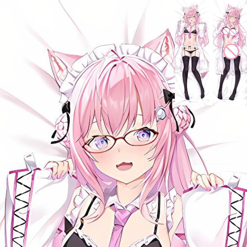 Hololive Hololive Xiaoyeli DIY อะนิเมะปลอกหมอน Vtuber อะนิเมะหูแมว Suburban หมาป่า Beasttail สาวมิติ Otaku ตกแต่งปลอกหมอนขนาดใหญ่