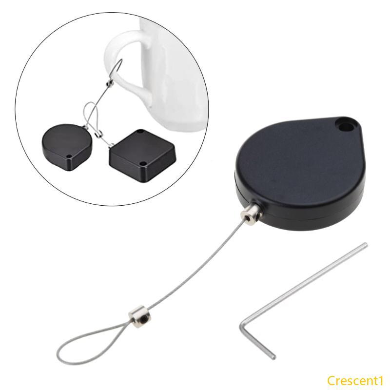 Crescent1 2xCable Wire Winder-Box Cable Management Reel-Storage Box for-Office Anti Theft Pull Box H