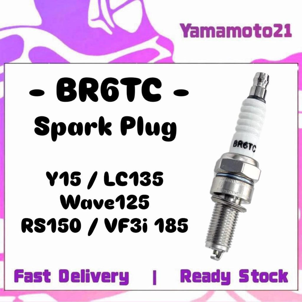 BR6TC หัวเทียน 1 ชิ้น Y15 ZR Y15ZR LC135 135LC LC 135 Wave125 Wave 125 RS150 RS150R RS 150 150R VF3i