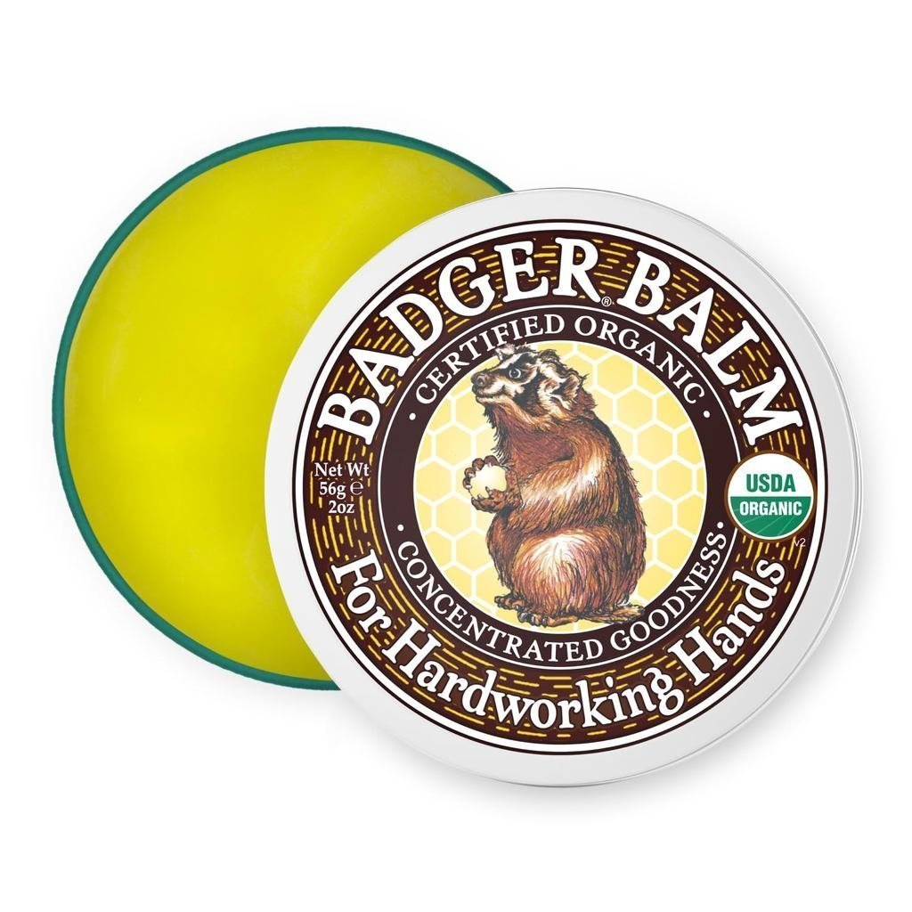 Badger Healing Balm, Hard Working Hands Cream, Organic Hand Cream for Dry Cracked Hands, Long Lastin
