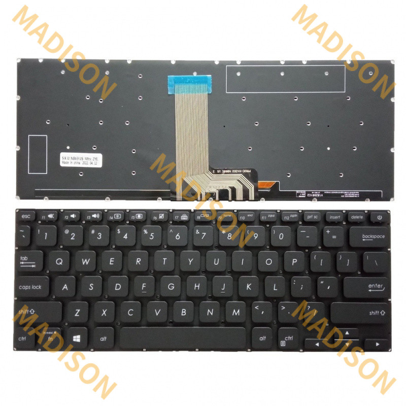ใหม่สําหรับ Asus VivoBook 14 x412 x412f x412fa x412u x412ua x412ub US แป้นพิมพ์