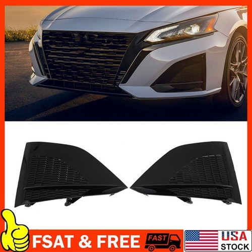 2pcs Front Fog Light Cover For 2023-2025 Nissan Altima 622579HF0B+622569HF0B NEW