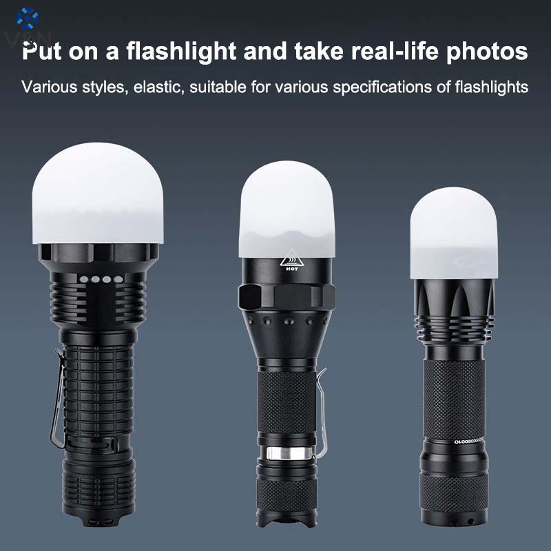 (V & N) 2 ชิ้นซิลิโคนยืดหยุ่นไฟฉายโคมไฟสําหรับ SP31 SP35 IF22A C8G IF25A SP36 S2 C8 EA01 TS21 Q8 14-