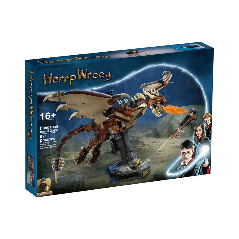 Bemular Hobby HT3X ใช้งานร่วมกับ 76406 Hangarian Horntail Dragon Building blocks EH6