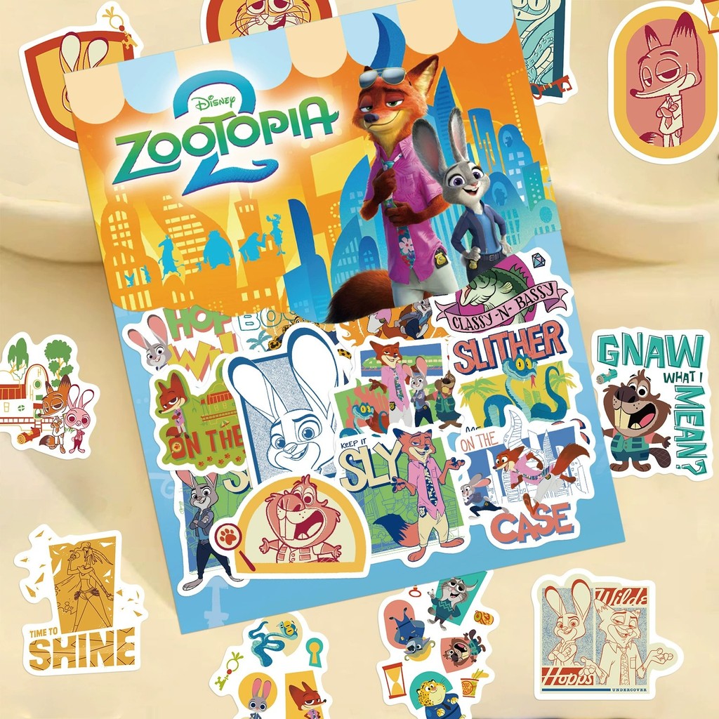 พร้อมส่ง ของแท้100% ANIME การ์ตูน สติช 50 ชิ้น Stitch sticker สติกเกอร์กันน้ำรูปแบบที่แตกต่างกัน  สเก็ตบอร์ด DISNEY