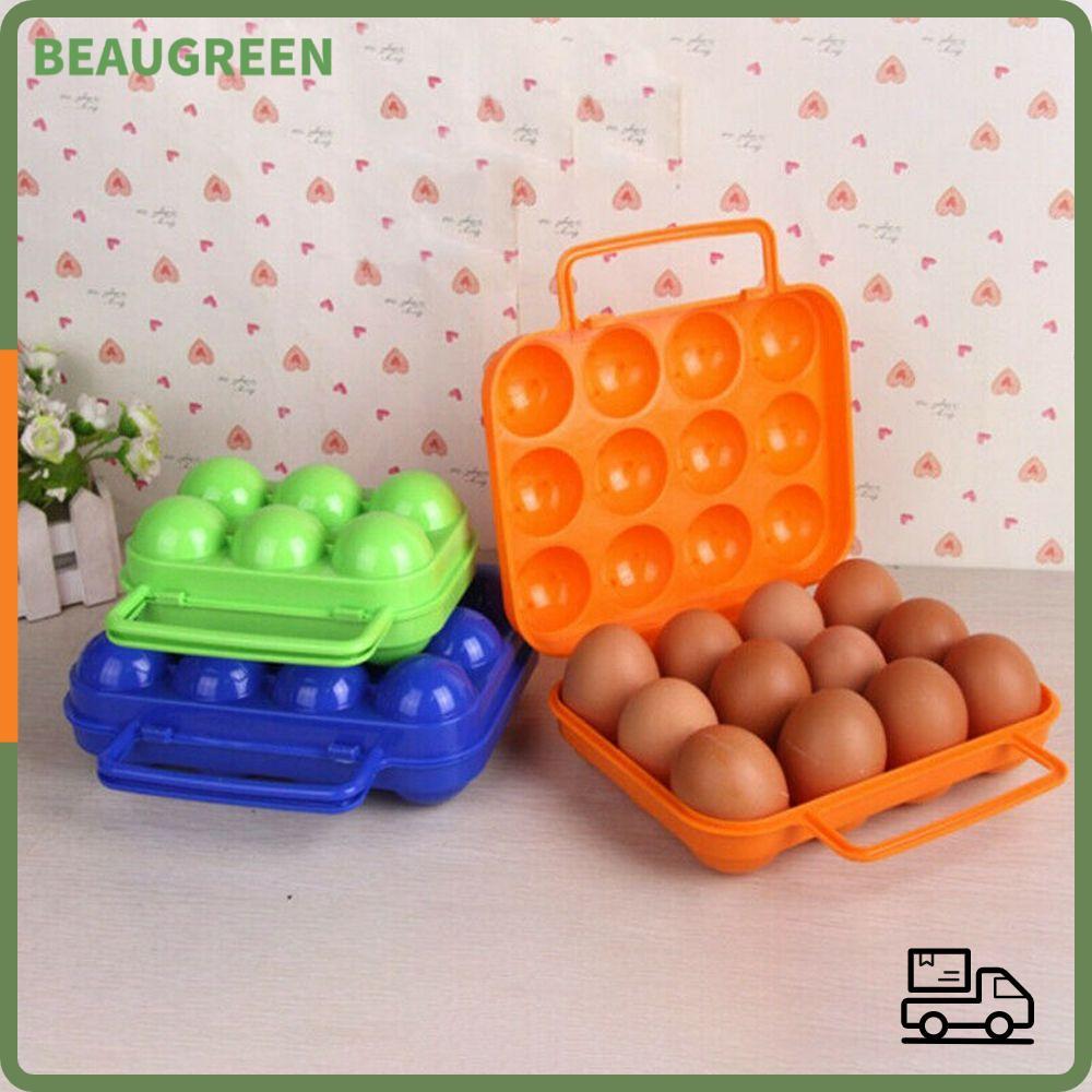 BEAUGREEN 6/12 Grid Eggs Box Durable Organizer Outdoor Camping Picnic
