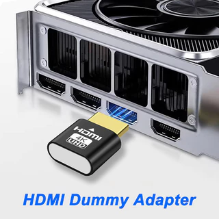 ⚡ส่งจาก กทม⚡HDMI เสียบเดียวเชื่อมจอใหญ่ จอแสดงผลเสมือน HDMI แบบพกพา LED กราฟิกการ์ดหลอกลวงอุปกรณ์เสริมสำนักงานระยะไกล