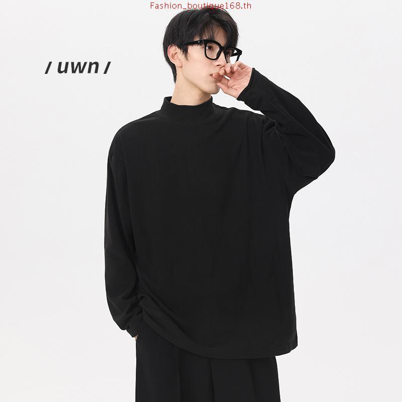 Insidemen x Aristino เสื้อยืดเก็บอุณหภูมิคอเต่า 3 ซม. ผู้ชาย เนื้อผ้าฝ้ายนุ่ม ILT020W3