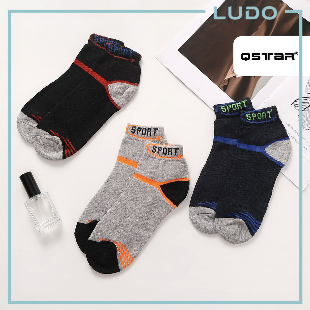 QSTAR Comfort Ankle High Socks, Small Sports Sports
