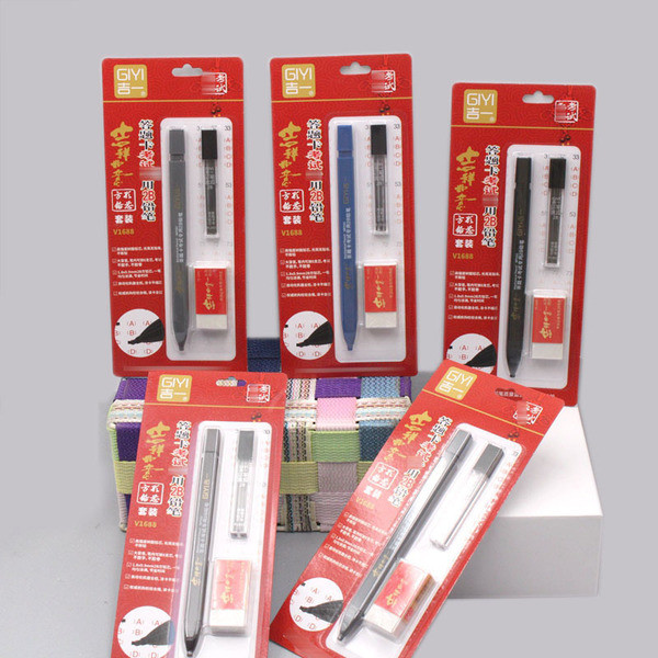 กบเหลาดินสอ ดินสอ 2b Jiyi V1688 สอบบัตรคําตอบ 2B ชุดดินสอกด 2B ปากกาสอบคอมพิวเตอร์ 3 ชิ้นชุดปากกาประ