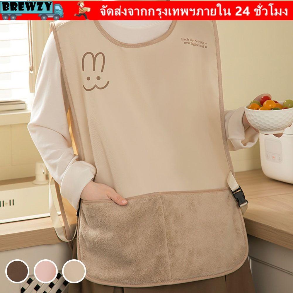 BREWZY ผ้ากันเปื้อนแขนกุด, เสื้อกั๊กระบายอากาศสไตล์ผ้ากันเปื้อนกันคราบ, อเนกประสงค์เช็ดมือได้ป้องกันสกปรกกันน้ําชุดบ้านกาแฟอุปกรณ์ทําความสะอาด