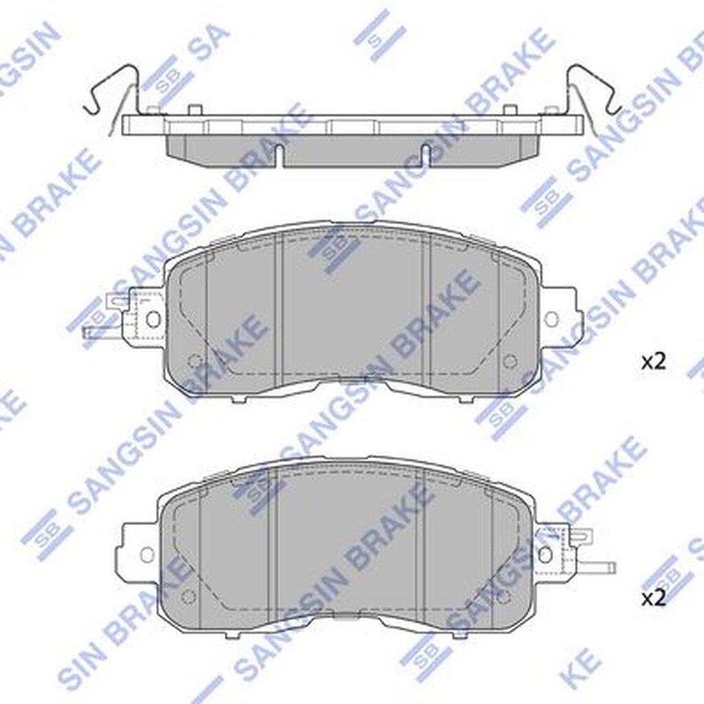 ผ้าดิสเบรคหน้า NISSAN TEANA J33 L33 2.5 2013- LEAF 2010- SYLPHY B18 1.2 2021- HI-Q