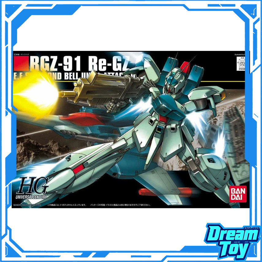 Bandai HG HGUC RGZ-91 Re-GZ – EFSF Londo Bell Unit Mobile Suit | ชุดโมเดลกันดั้มที่มีท่าทางสูง