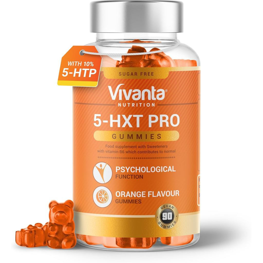 5HXT Pro 5HTP Jelly (รสส้ม) -High-Strength 5-HTP200mg สารสกัดจากเมล็ดดอกชบาพร้อมวิตามิน B6-Natural 5