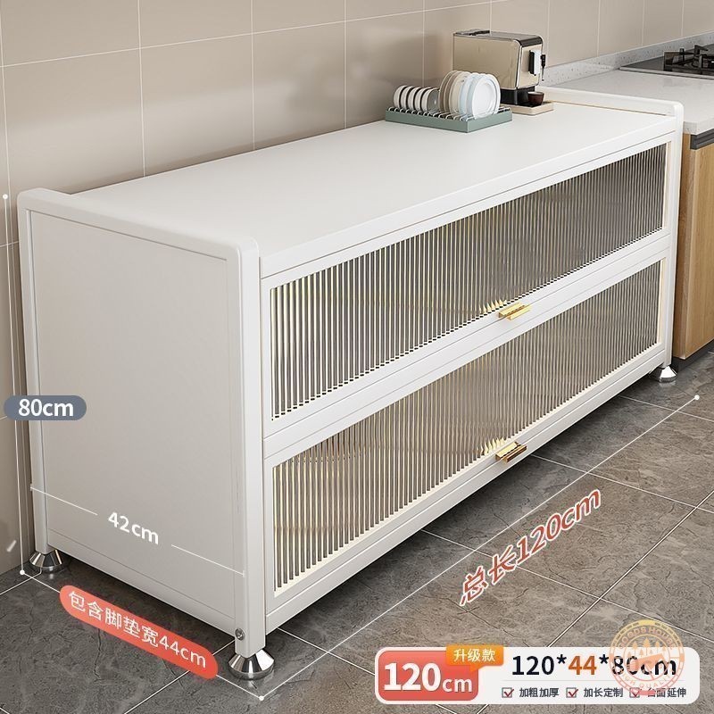 Kitchen racks dining room side cabinets multi-layer storage cabinets microwave ovens cupboards