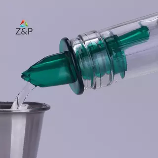 Z&P 10PCS ฟรี-Flow ขวดเหล้า Pourer ขวดพลาสติก Pourer Liquor Pour Spouts Bar อุปกรณ์ไวน์ COD