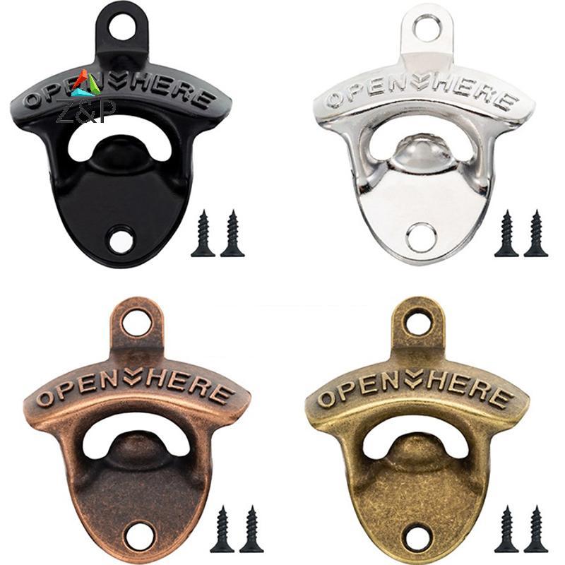 Z&P Vintage ติดผนังที่เปิดขวดเบียร์ไวน์เครื่องมือพวงกุญแจบาร์ดื่มห้องครัว COD