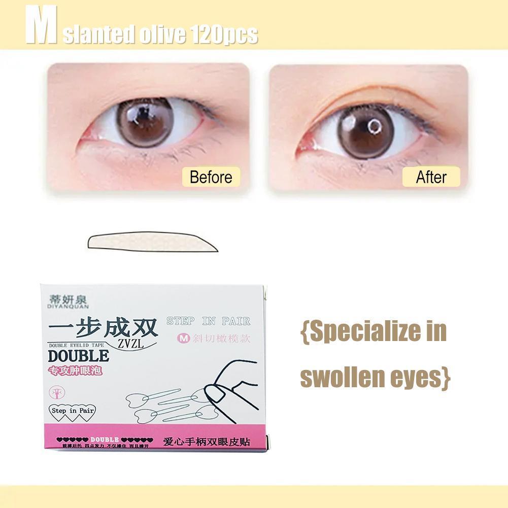 สติ๊กเกอร์ตาสองชั้นพร้อมที่จับ - เทปตาสองชั้นที่มองไม่เห็น - สําหรับคนเปลือกตาเดี่ยว - Q8y0