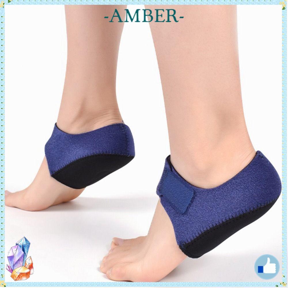 AMBER 1 คู่ Heel Cushion Support SBR Foot Relief Pain Heel Pad
