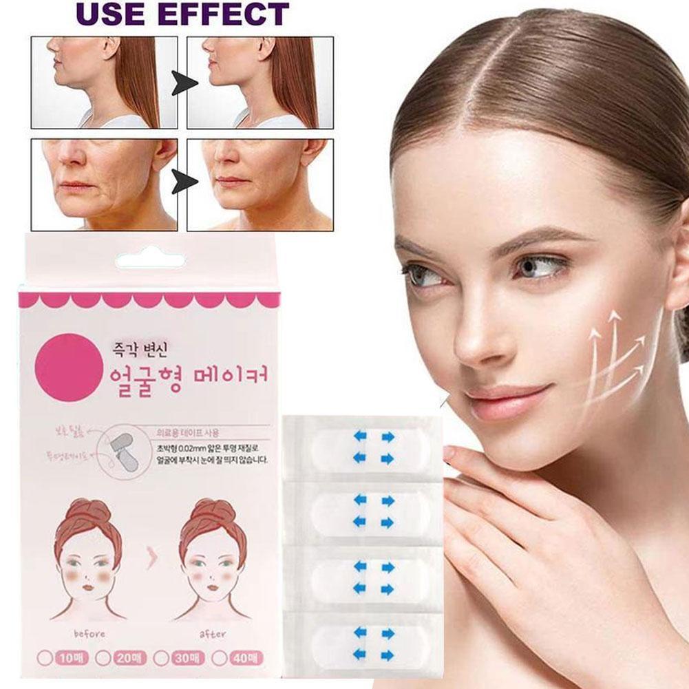 กล่องธรรมชาติ Traceless พลาสติก Face Patch ที่มองไม่เห็น Patch แต่งหน้าไม่มีรอยต่อ Face V Patch C0v5