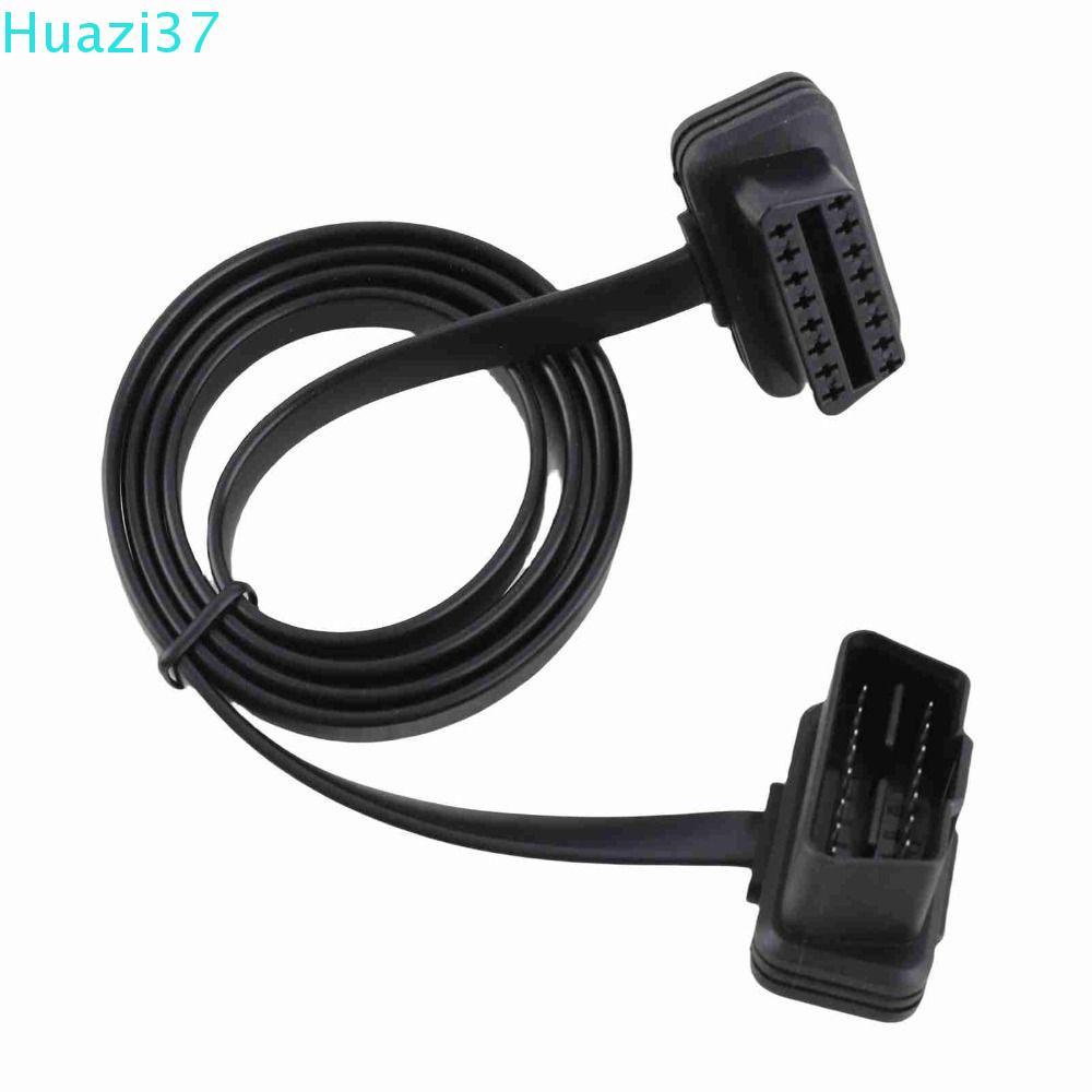 มา สายต่อ OBD2,เครื่องอ่านรหัสขยายสายแบนริบบิ้นชายกับหญิงอะแดปเตอร์16ขา,สายขนาดกะทัดรัดสําหรับเครื่องมือวินิจฉัยการเข้าง่