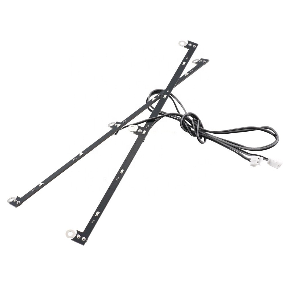 1/14 Tamiya FH16XL 750 สีเหลือง 5V จําลองด้านข้างชุดไฟ RC รถบรรทุกอะไหล่